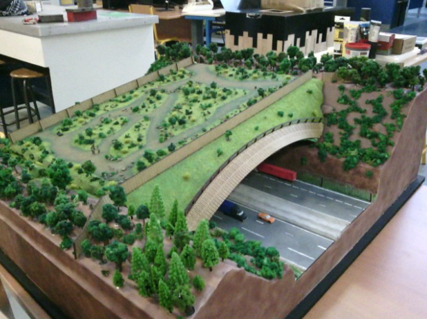 Réalisation d'une maquette de passage à faune